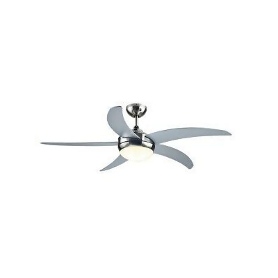 Colours Hanki Modern Brushed Chrome Effect Ceiling Fan Light From B Q Uk At Com - Double Insulated Ceiling Fan With Light