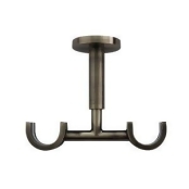 Goodhome Antiki Antique Brass Effect Metal Medium Extendable