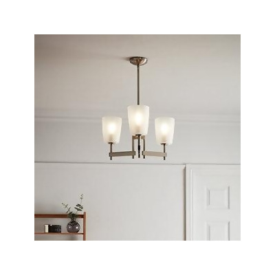 Ceiling Lights In Lighting Accessories At Com Uk Home - Mantus Brushed Chrome Effect 3 Lamp Ceiling Light