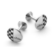 M. Schumacher Stainless Steel Chequered Flag Cufflinks M. Schumacher Stainless Steel Chequered Flag Cufflinks
