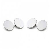 Deakin and Francis Flat Oval Plain Cufflinks C0170I0001 Deakin and Francis Flat Oval Plain Cufflinks C0170I0001