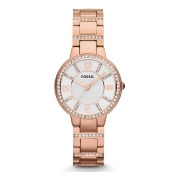 Fossil Virginia Rose Gold Tone Bracelet Watch ES3284 Fossil Virginia Rose Gold Tone Bracelet Watch ES3284
