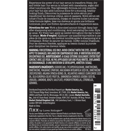 Fixx&trade; No Frizz Hair Serum SPECIAL - Single Tube (2 fl oz/ 59 ml) alternate image