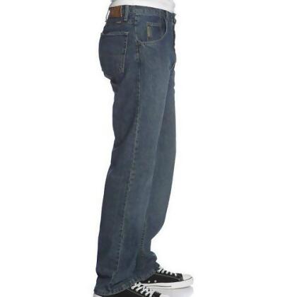 Wrangler 藍哥男品味寬鬆灰中藍色牛仔褲【預購】 