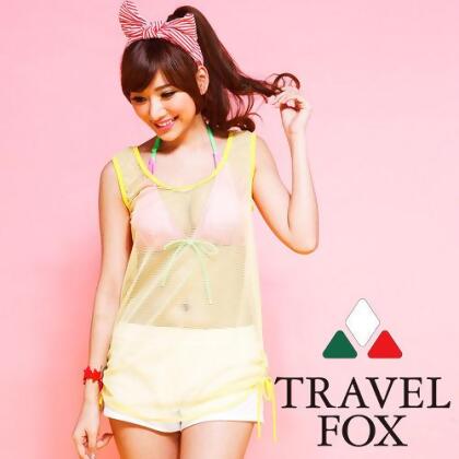 【TRAVELFOX 旅狐】美式俏麗外搭罩衫C14704-F 