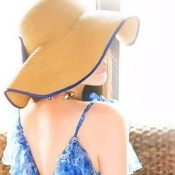 【PS Mall】夏天歐美復古大波浪蝴蝶結 草帽 (G606) 【PS Mall】夏天歐美復古大波浪蝴蝶結 草帽 (G606)