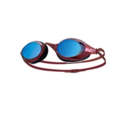SABLE 黑貂 成人競速型平光鏡片泳鏡-游泳 防霧 防雜光強光 3D鍍膜 紅 F 