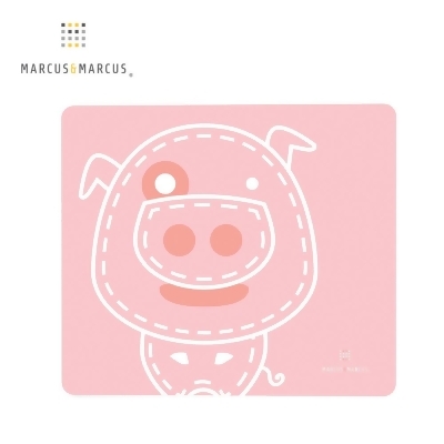 【MARCUS＆MARCUS】動物樂園矽膠餐墊-粉紅豬 