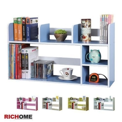 【RICHOME】超值多格桌上型書架/置物架-5色 