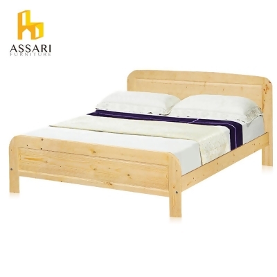 ASSARI-科爾溫松木床架(可調高低)(雙人5尺) 