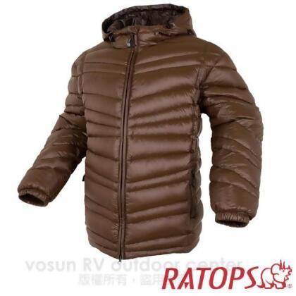 【瑞多仕-RATOPS】男20丹超輕羽絨衣.羽絨外套.保暖外套.雪衣.RAD356 (咖啡色/深咖啡色) 
