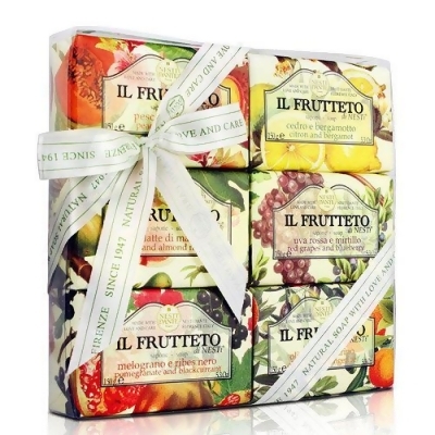 Nesti Dante 義大利手工皂-天然鮮果禮盒(150g×6入)-送品牌紙袋隨機款 