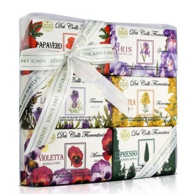 Nesti Dante 義大利手工皂-天然花妍禮盒(150g×6入)-送品牌紙袋隨機款 