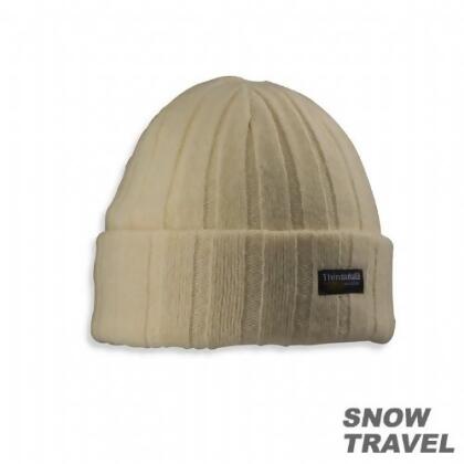 SNOWTRAVEL 3M防風透氣保暖羊毛帽(素面摺邊)(卡其) 