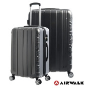 AIRWALK - 碳纖硬殼直紋20吋拉鍊行李箱-共2色 AIRWALK - 碳纖硬殼直紋20吋拉鍊行李箱-共2色