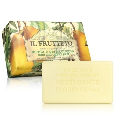 Nesti Dante 義大利手工皂-天然鮮果系列-薄荷木梨皂(250g)X2入 