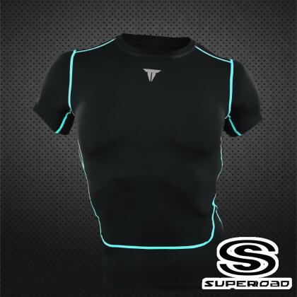 【SUPEROAD SPORTS】Full-Power 壓縮短袖運動緊身衣(四色任選) 
