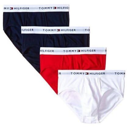 【Tommy Hilfiger】2018男時尚寶藍紅白色三角內著混搭4件組【預購】 