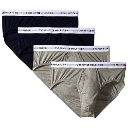 【Tommy Hilfiger】2018男時尚黑灰色三角內著混搭4件組【預購】 