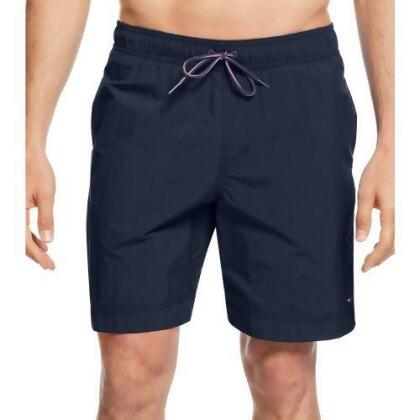 【Tommy Hilfiger】2018時尚典雅深藍色海灘泳褲【預購】 