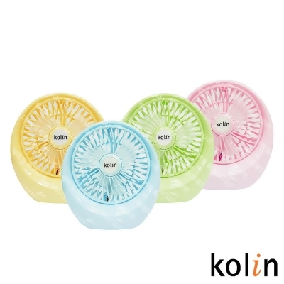 Kolin歌林 循環小風扇(藍/粉/黃/綠/白 顏色隨機) KF-DL4U06 2入組 