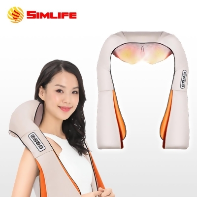 (美安獨家)Simlife—頸放鬆6D肩頸按摩器SL-266(溫熱/肩頸按摩帶) 