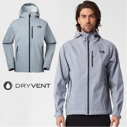 【美國 The North Face】男款 防水透氣防風耐磨連帽外套.夾克.風雨衣/可打包插手袋_3GCW 灰 V 
