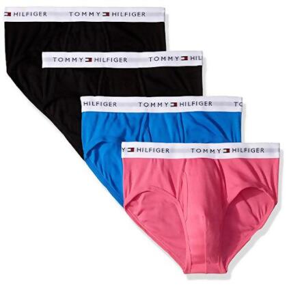 【Tommy Hilfiger】2020男時尚黑藍粉色混搭三角內著4件組【預購】 