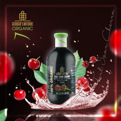 (任選)Georgia酸櫻桃原汁(750ml/瓶) 非濃縮還原果汁 
