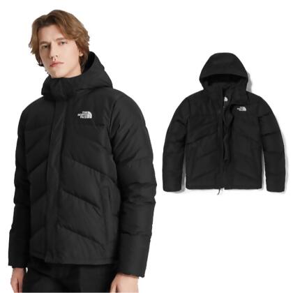 【美國 The North Face】男新款 700FP 超輕防風防潑水保暖鵝絨連帽羽絨外套.夾克(可調節)/4NEN-JK3 黑 