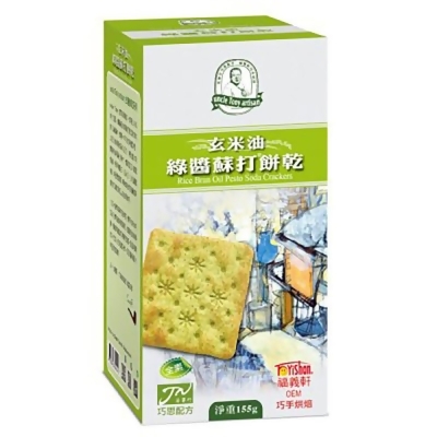 【福義軒】玄米油綠醬蘇打餅乾155g (6入) 