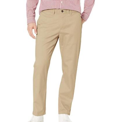 Tommy Hilfiger 2021男時尚奇諾彈性卡其色長褲 