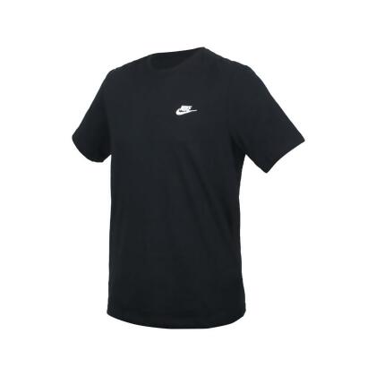 (男女) NIKE 短袖T恤-純棉 休閒 慢跑 上衣 黑白 