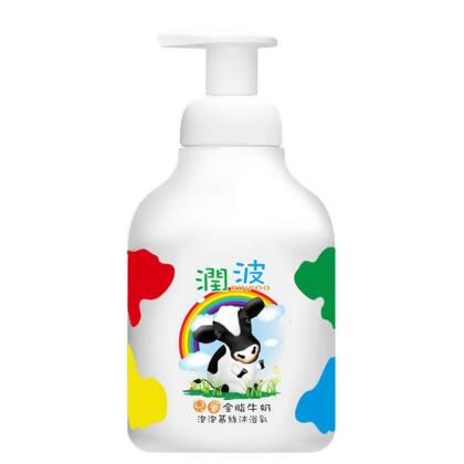 潤波兒童全脂牛奶泡泡幕絲沐浴乳400ml 