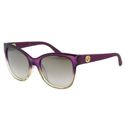 GUCCI-低調復古系列 太陽眼鏡(漸層紫色) 