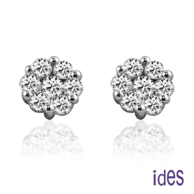 ides愛蒂思 喝采系列歐風設計款鑽石耳環/花朵 