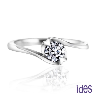 ides愛蒂思 品牌設計款30分E/VS1八心八箭完美車工鑽石戒指/求婚結婚戒/愛心二爪 