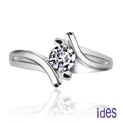 ides愛蒂思 品牌設計款30分E/VS1八心八箭完美車工鑽石戒指/求婚結婚戒/綻放 