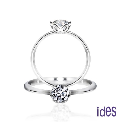 ides愛蒂思 品牌設計款30分E/VS1八心八箭完美車工鑽石戒指/求婚結婚戒/幸福捧花 