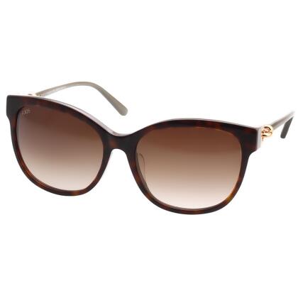 TOD’S 釦環款 小貓眼 太陽眼鏡 (琥珀色)TO153F 