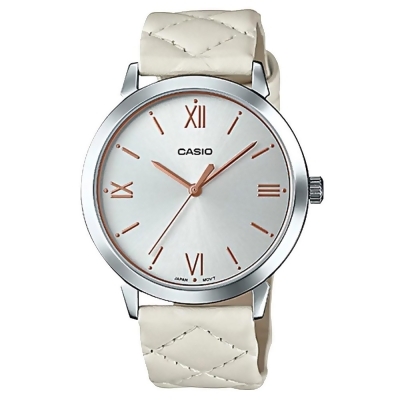 CASIO 卡西歐 指針女錶 皮革錶帶 生活防水 LTP-E153L-7A 