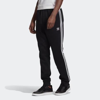 【adidas 愛迪達】長褲 男 黑 SST TP P BLUE(GF0210) 
