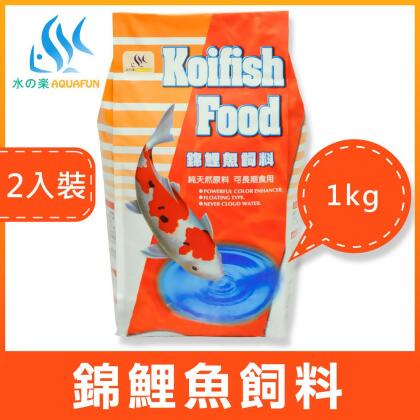 水之樂 錦鯉魚飼料 1Kg(2入裝) 