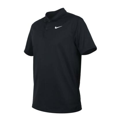 (男) NIKE 短袖POLO衫-運動 休閒 上衣 高爾夫 網球 DRI-FIT 黑白 