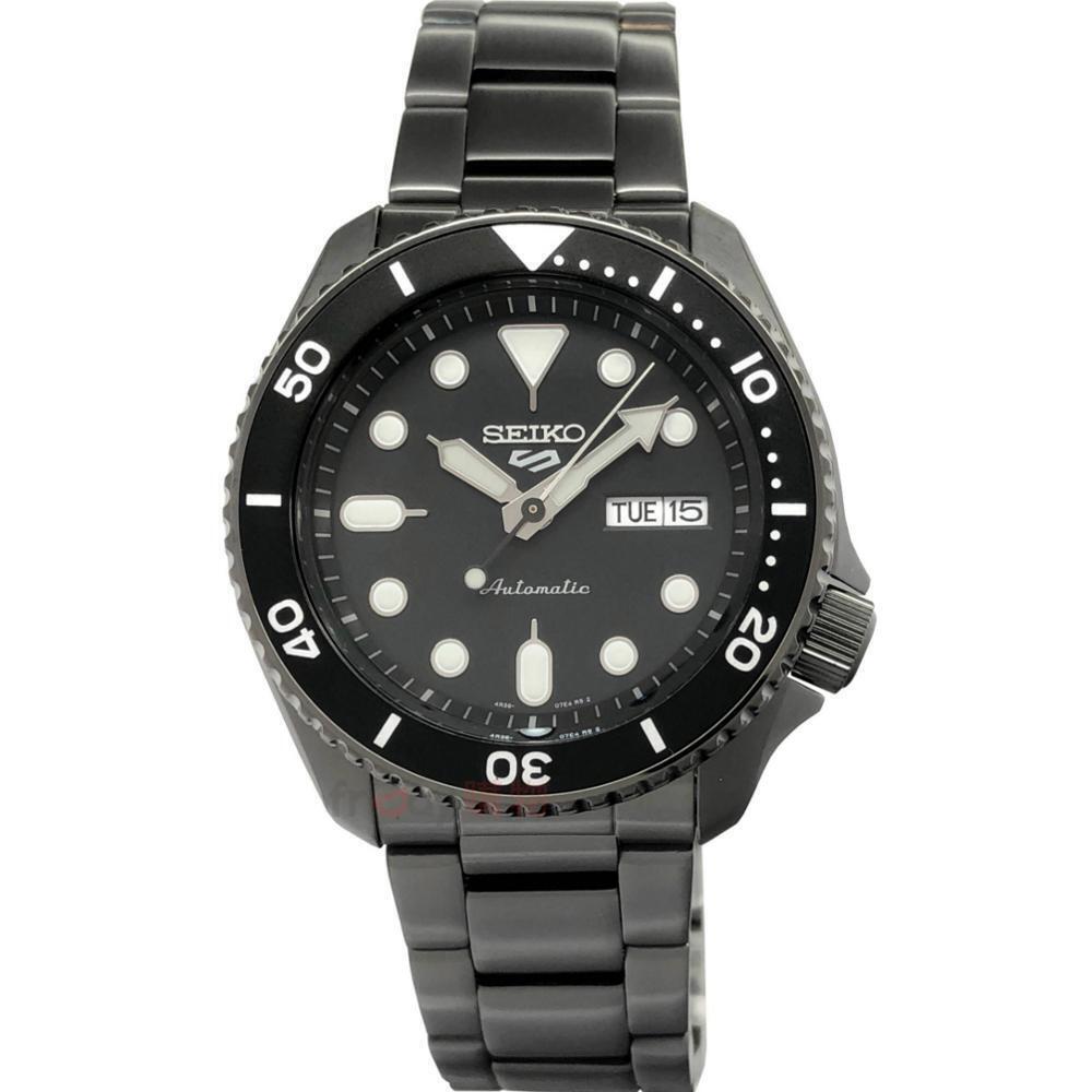 SEIKO 精工 SRPD65K1手錶 鍍黑 水鬼 夜光 手自動上鍊 機械 鋼帶 男錶