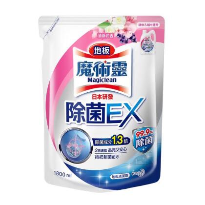 【魔術靈】地板魔術靈除菌EX (清新花香/草本香) 1800ml補充包x6 / 箱購 