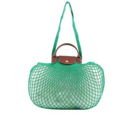 【LONGCHAMP】LE PLIAGE FILET 二用漁網包(綠色) 