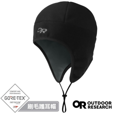 【Outdoor Research】PERUVIAN 防風保暖刷毛護耳帽.健行登山帽/243546-0001 黑 