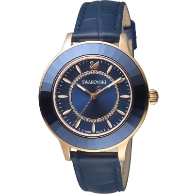 SWAROVSKI 施華洛世奇 Octea Lux 現代時尚計時腕錶-5414413 藍 