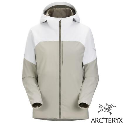 【加拿大 ARCTERYX 始祖鳥】女 Proton Hybrid防風保暖透氣化纖連帽外套/29622 空氣灰/生態綠 